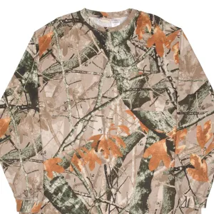 VINTAGE HUNTING FUSION 3D CAMO LONG SLEEVE POCKET TEE SHIRT SIZE 2XL