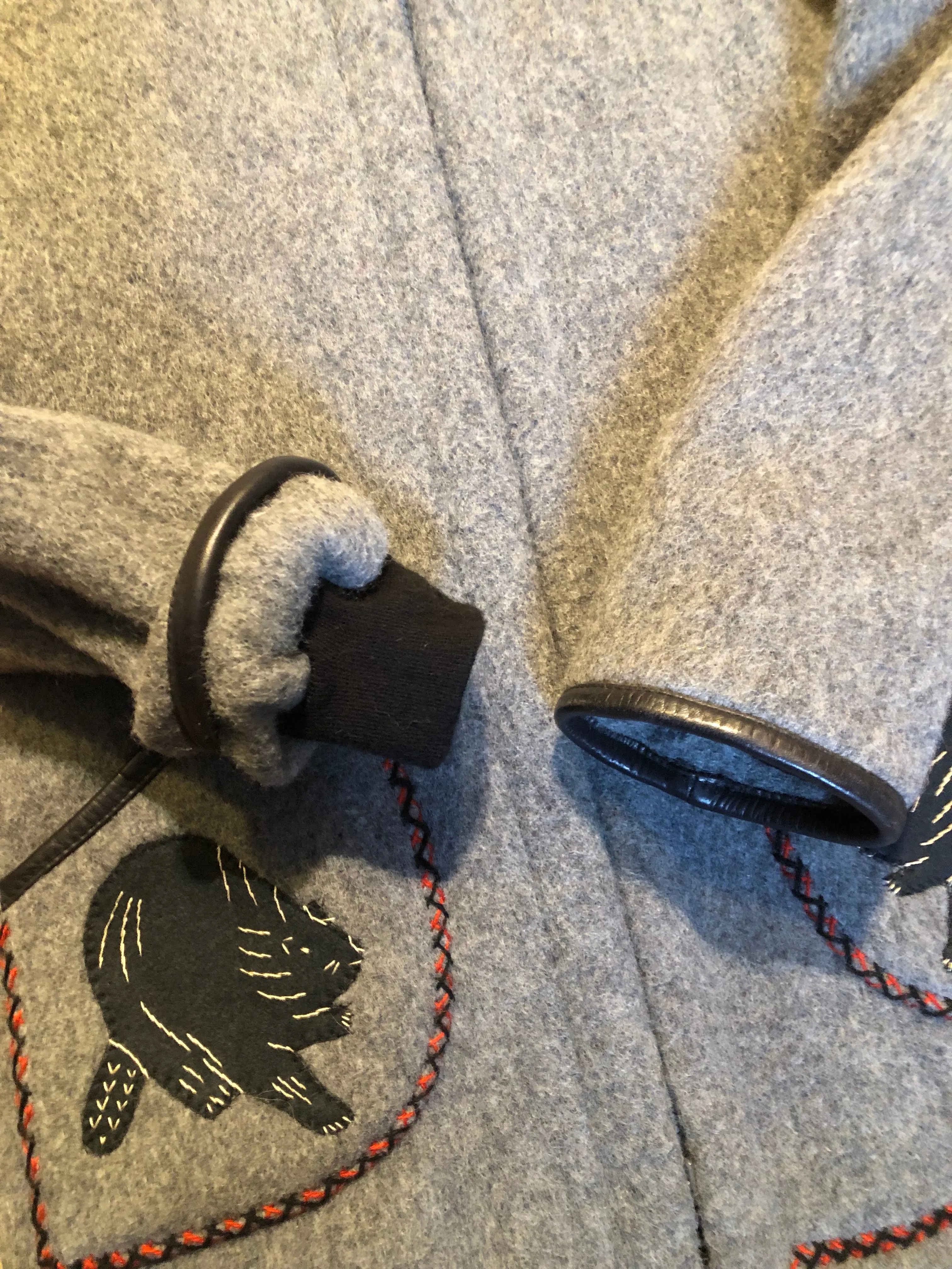 Vintage James Bay Grey Northern Parka with Fur Trimmed Hood, Made in Canada, SOLD