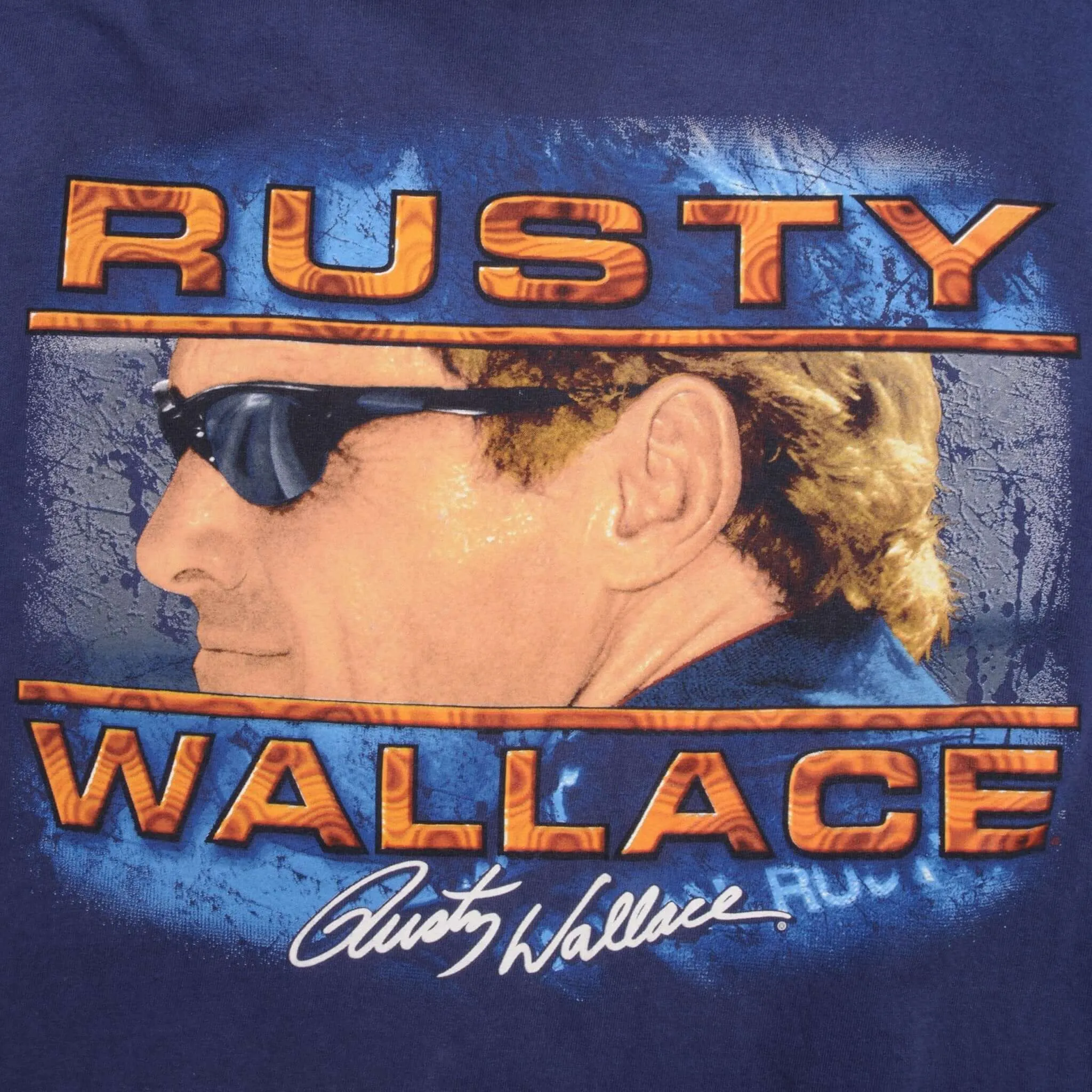 VINTAGE NASCAR RUSTY WALLACE 2000S LONG SLEEVE TEE SHIRT SIZE XL