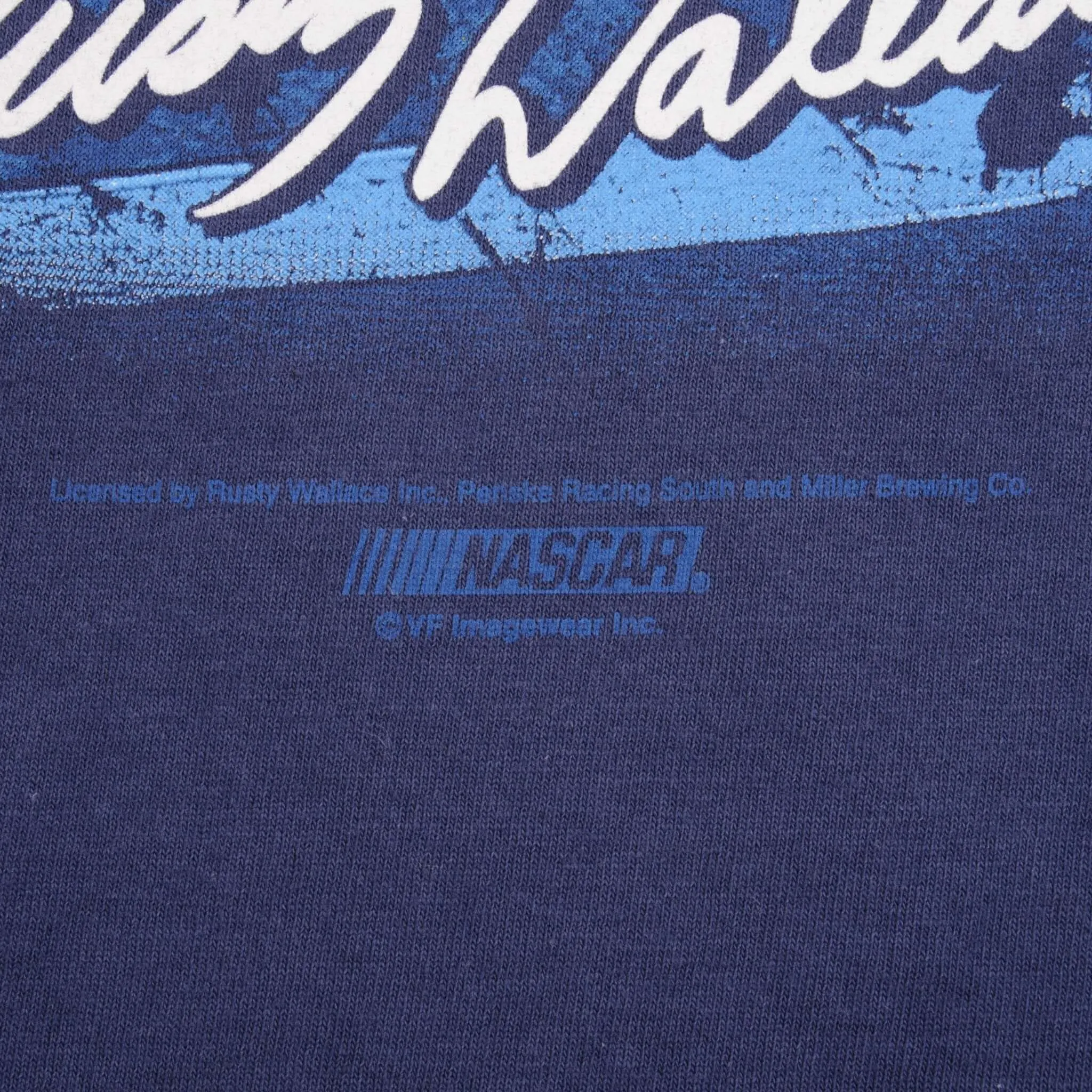 VINTAGE NASCAR RUSTY WALLACE 2000S LONG SLEEVE TEE SHIRT SIZE XL