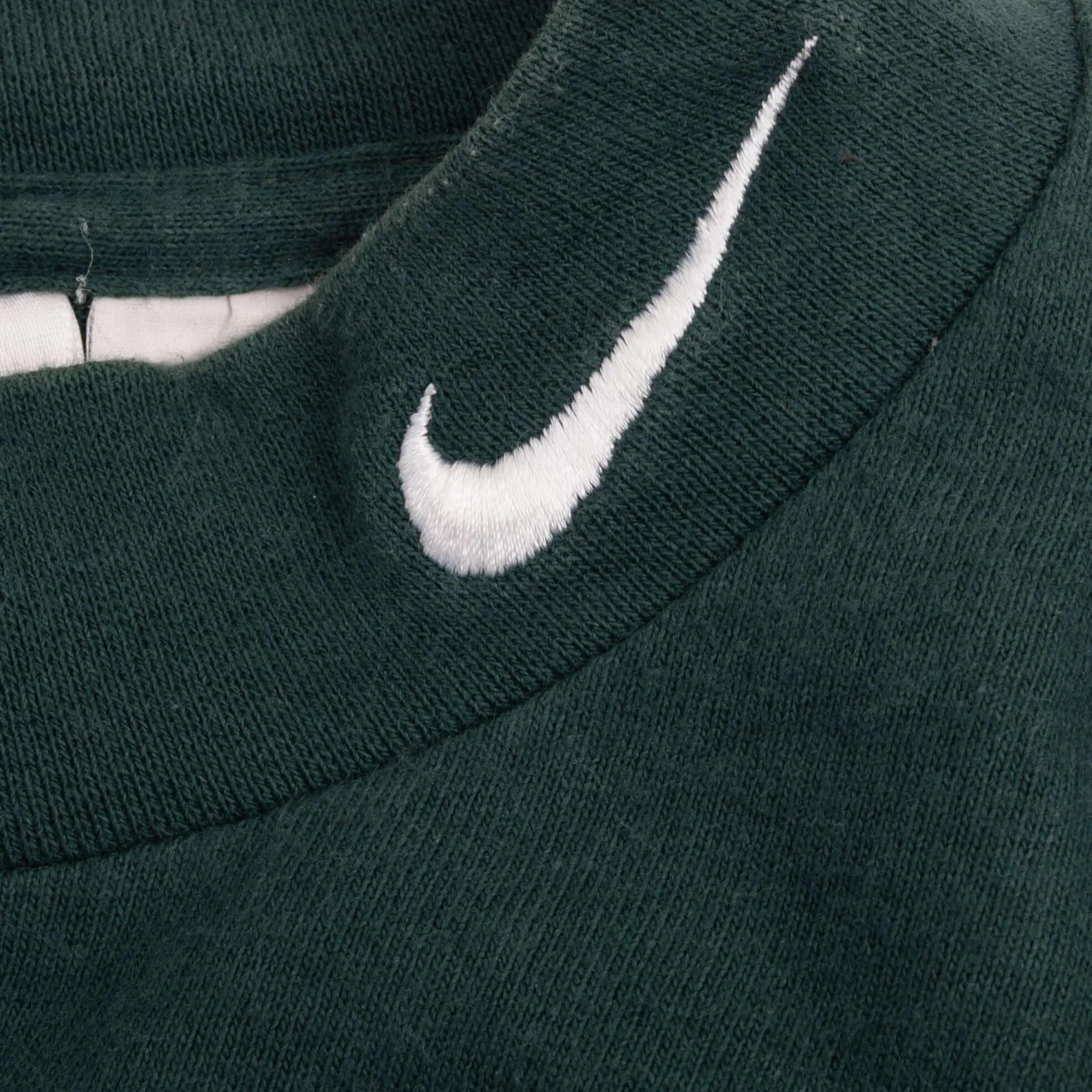 VINTAGE NIKE LONG SLEEVE TURTLE NECK GREEN TEE SHIRT 1990S LARGE MADE IN USA