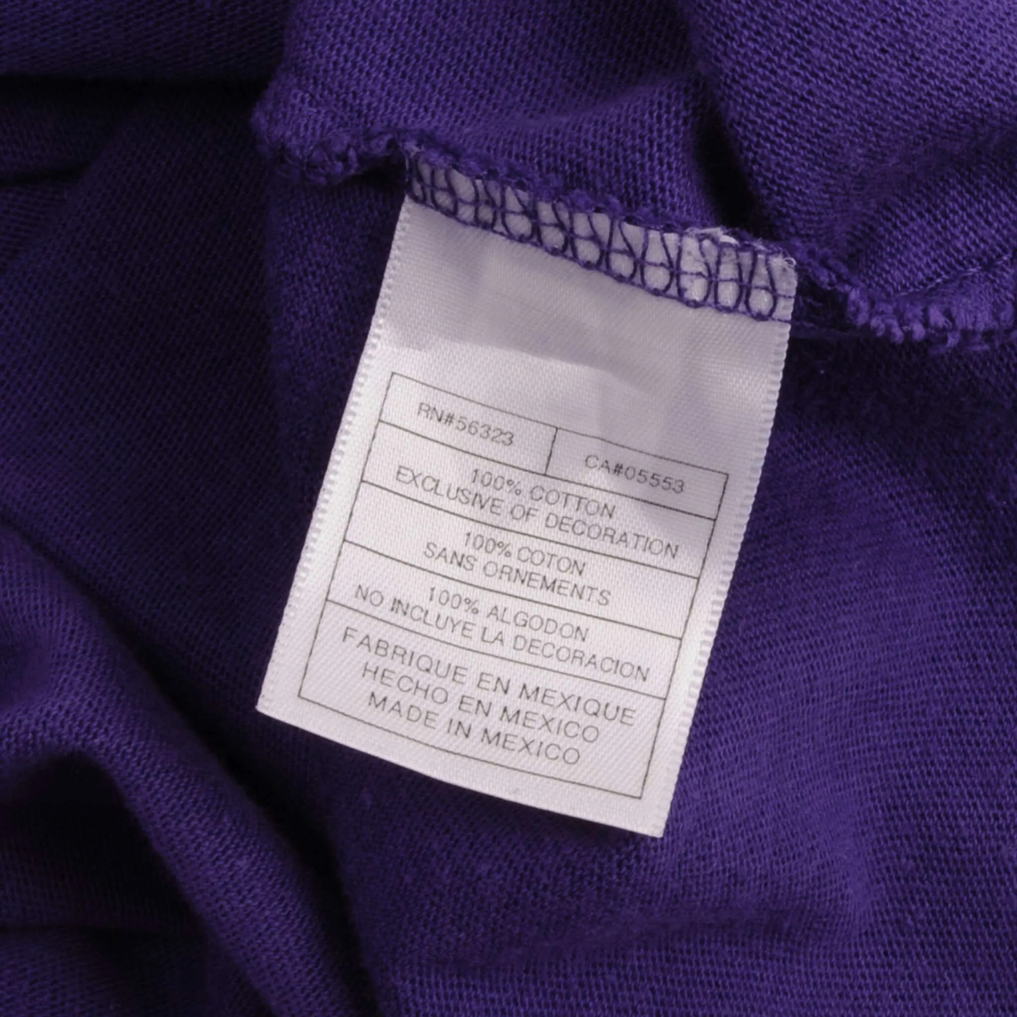 VINTAGE NIKE NCAA LSU TIGER LONG SLEEVE TURTLE NECK PURPLE TEE SHIRT 1990S SMALL