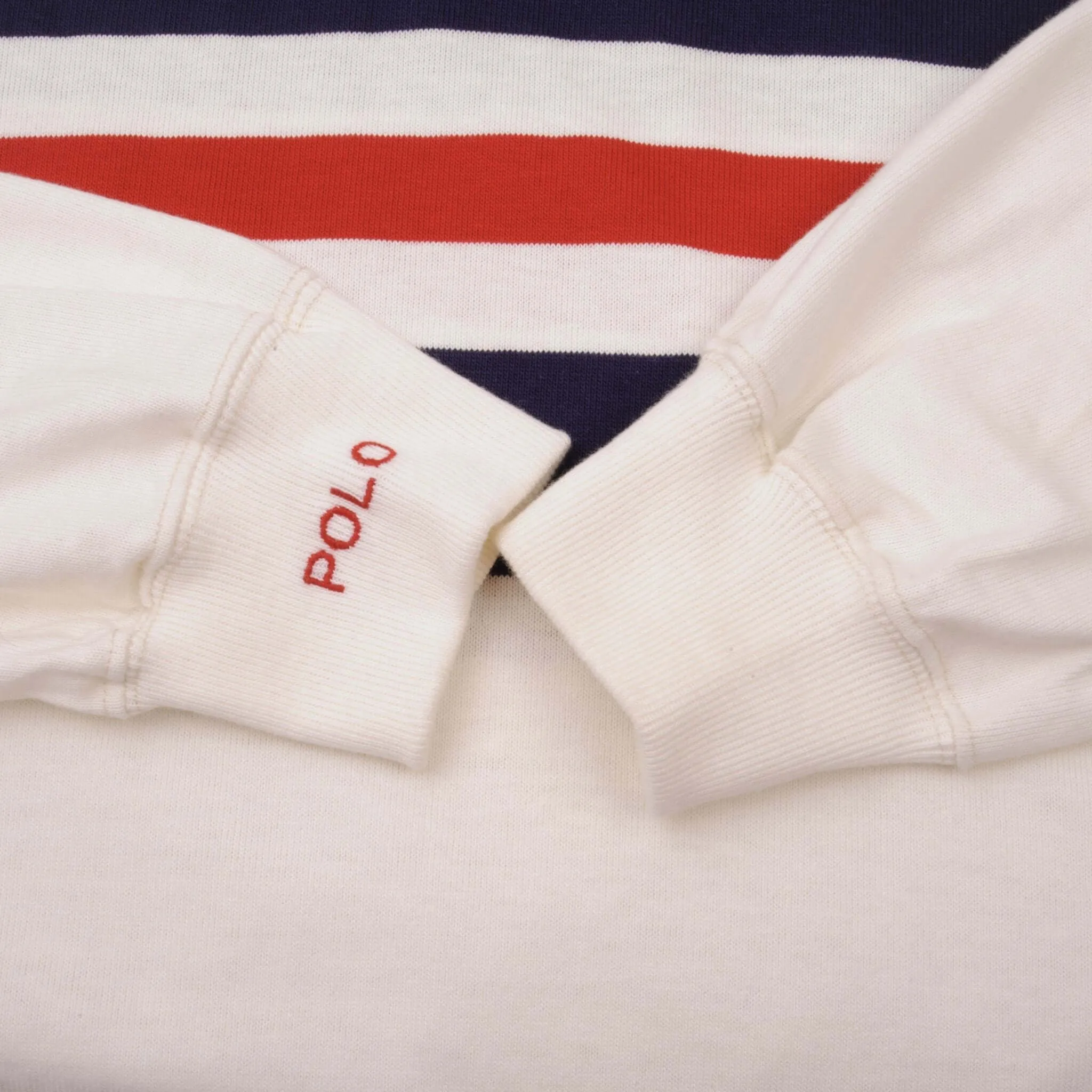 VINTAGE POLO RALPH LAUREN AMERICAS CUP 1992 RUGBY POLO SHIRT SIZE XL MADE IN USA
