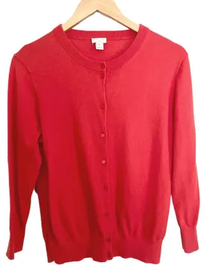 Warm Spring Strawberry Cardigan Sweater