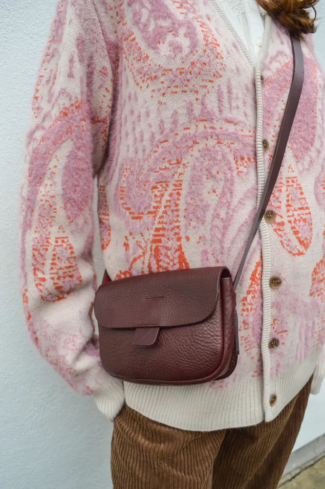 WAX Pink Ecru Paisley Alban Cardigan