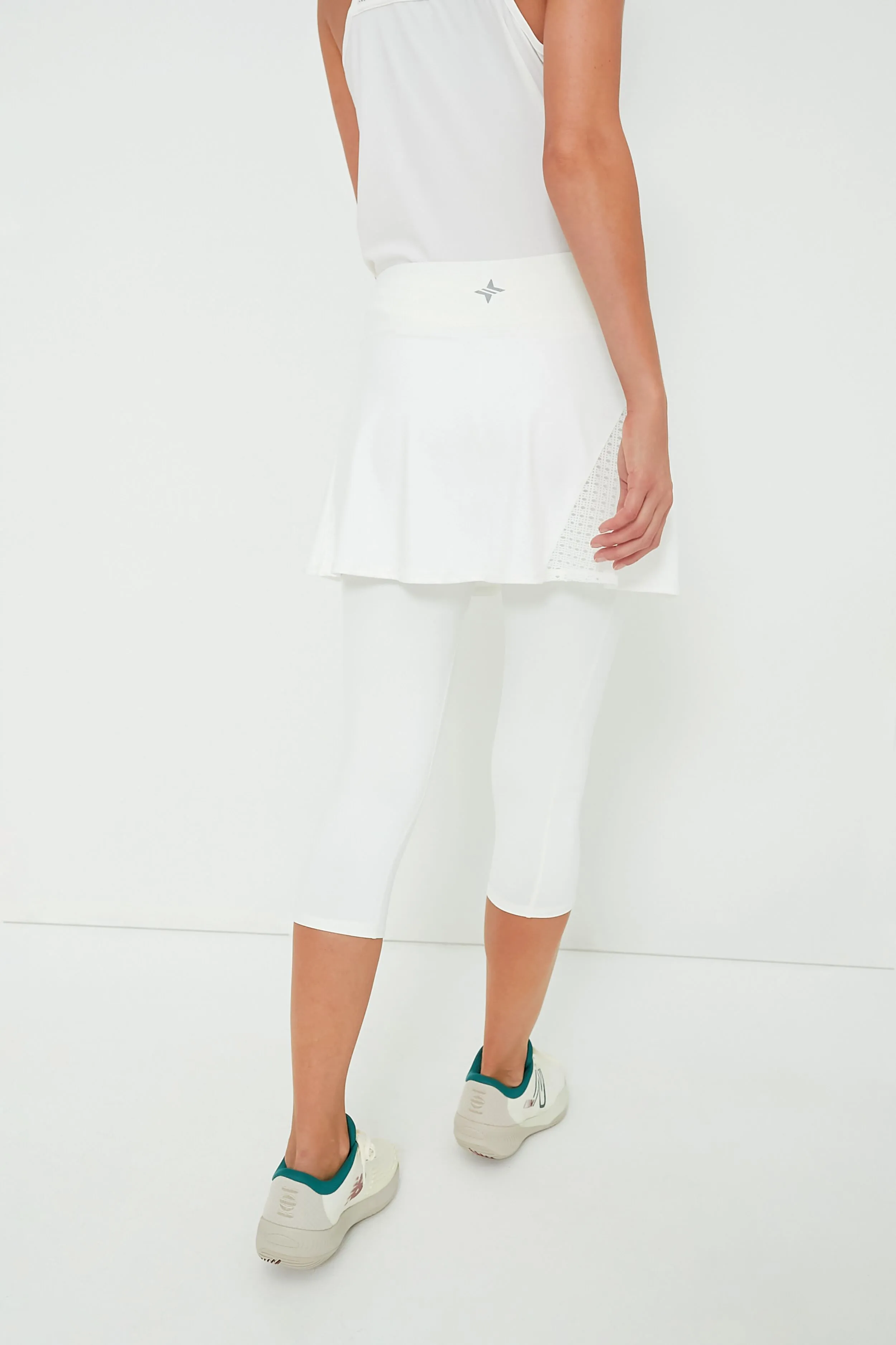 White Jesse Skirted Capri