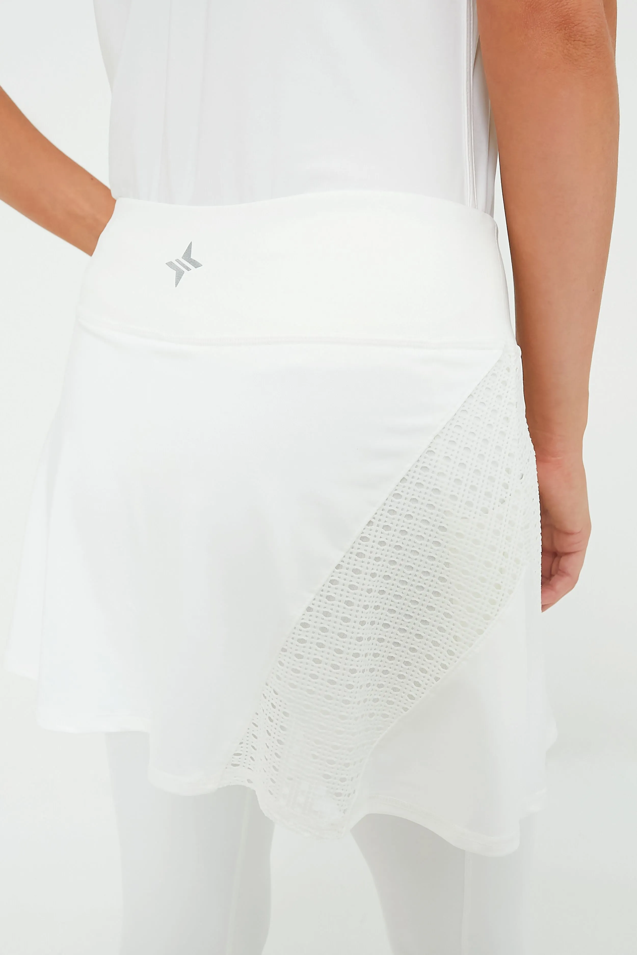 White Jesse Skirted Capri