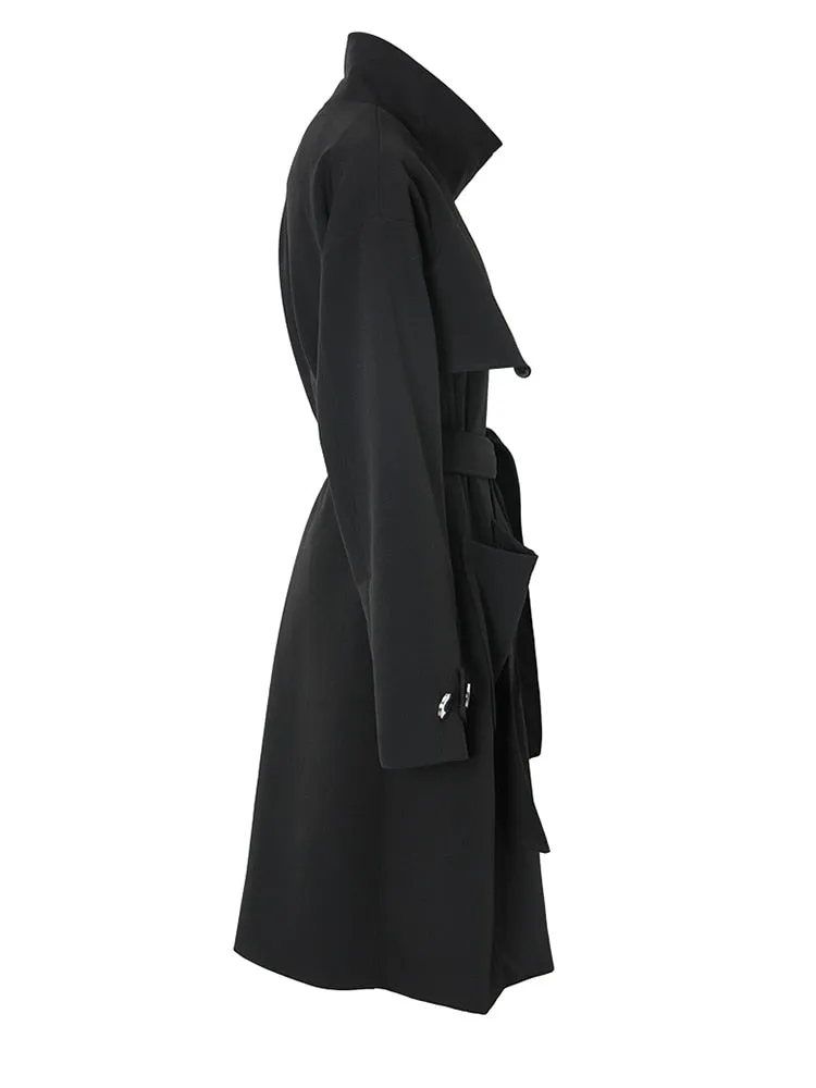 Windbreaker Women's Long Trench Coat