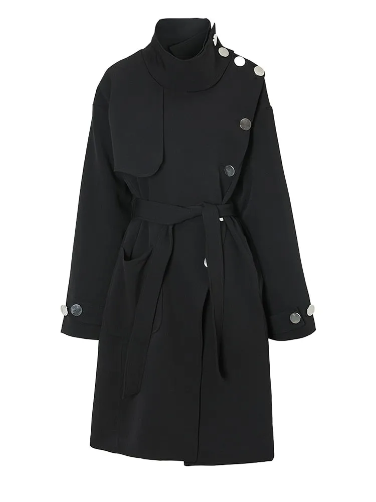 Windbreaker Women's Long Trench Coat