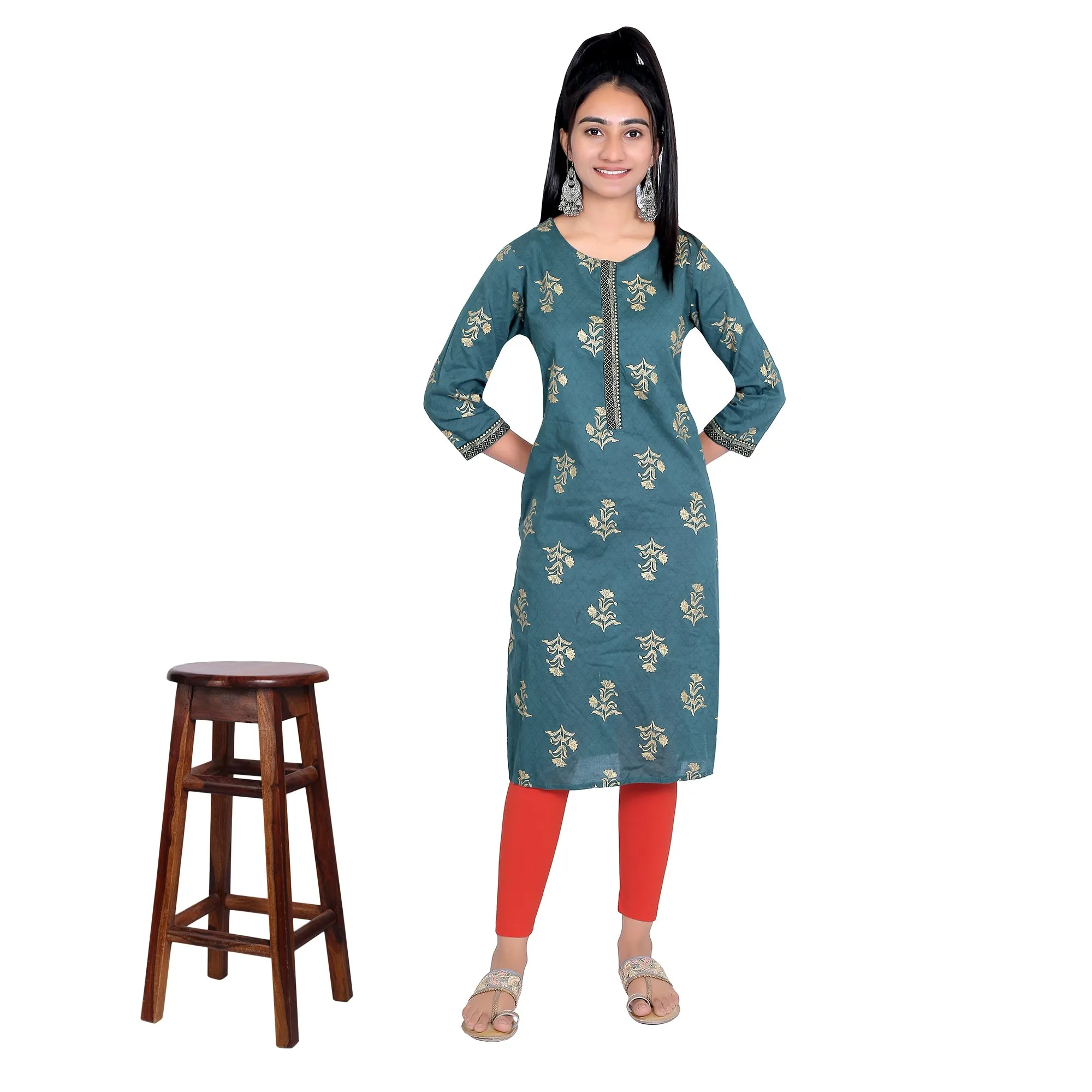 Women Bright Red Ankle Length Legging