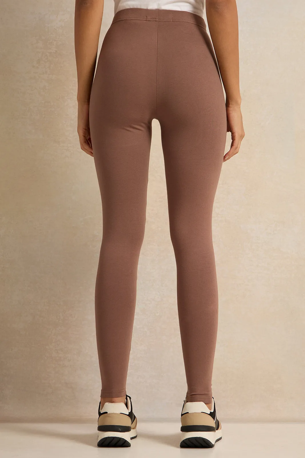 Women Brown Long Length Leggings