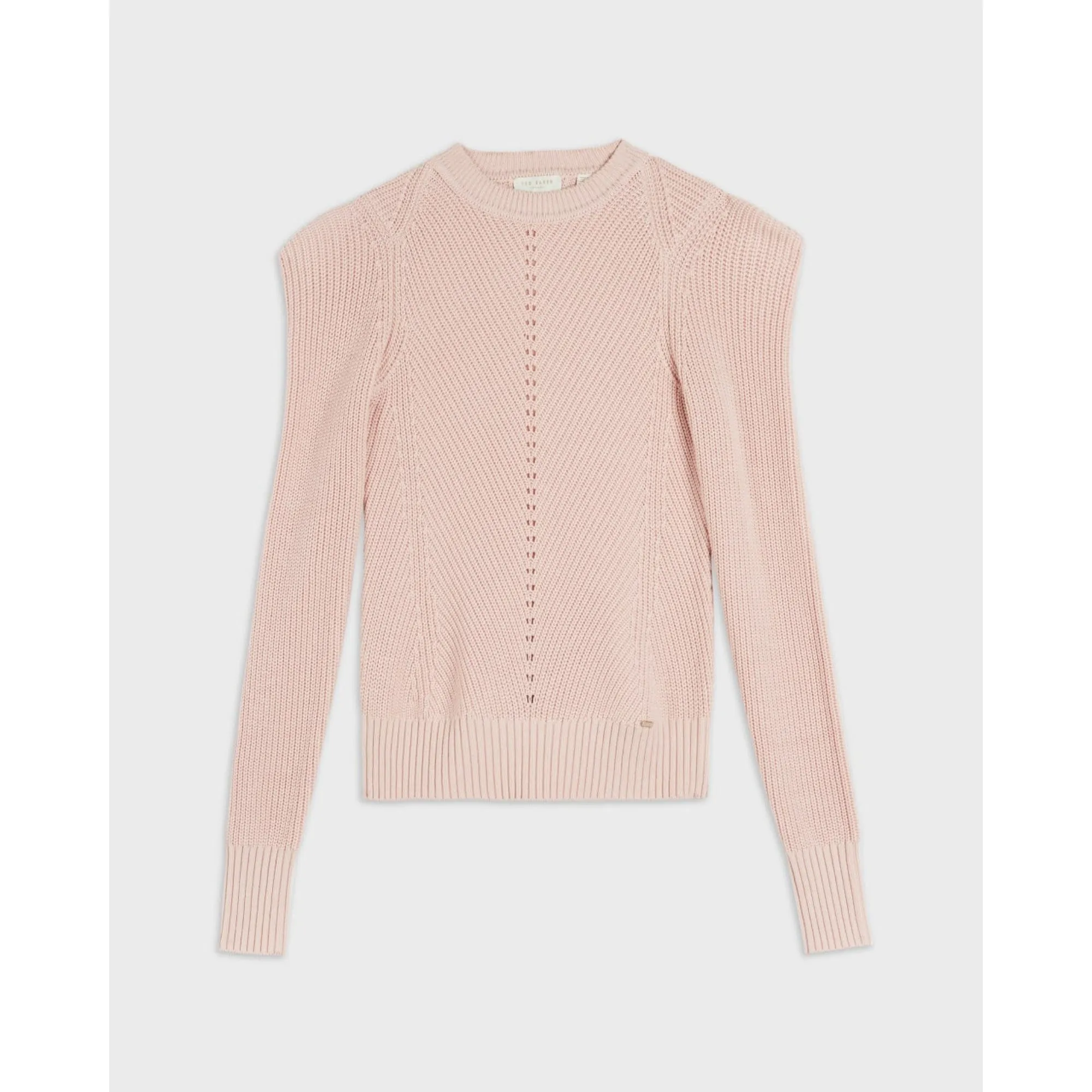 Women Wmk-Sunniie-Engineered Sleeve Detailed Sweater - Lt-Pink