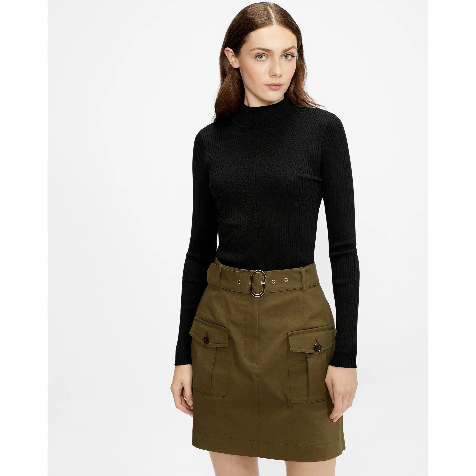 Women Wmk-Taralyn-High Neck Sweater - Black