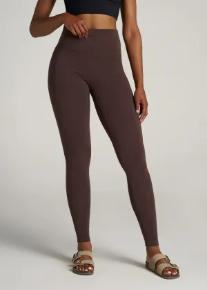 Women's Tall Cotton Leggings in Chocolate