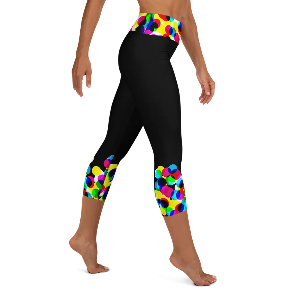 Women's Yoga Capri Tights - CMYK