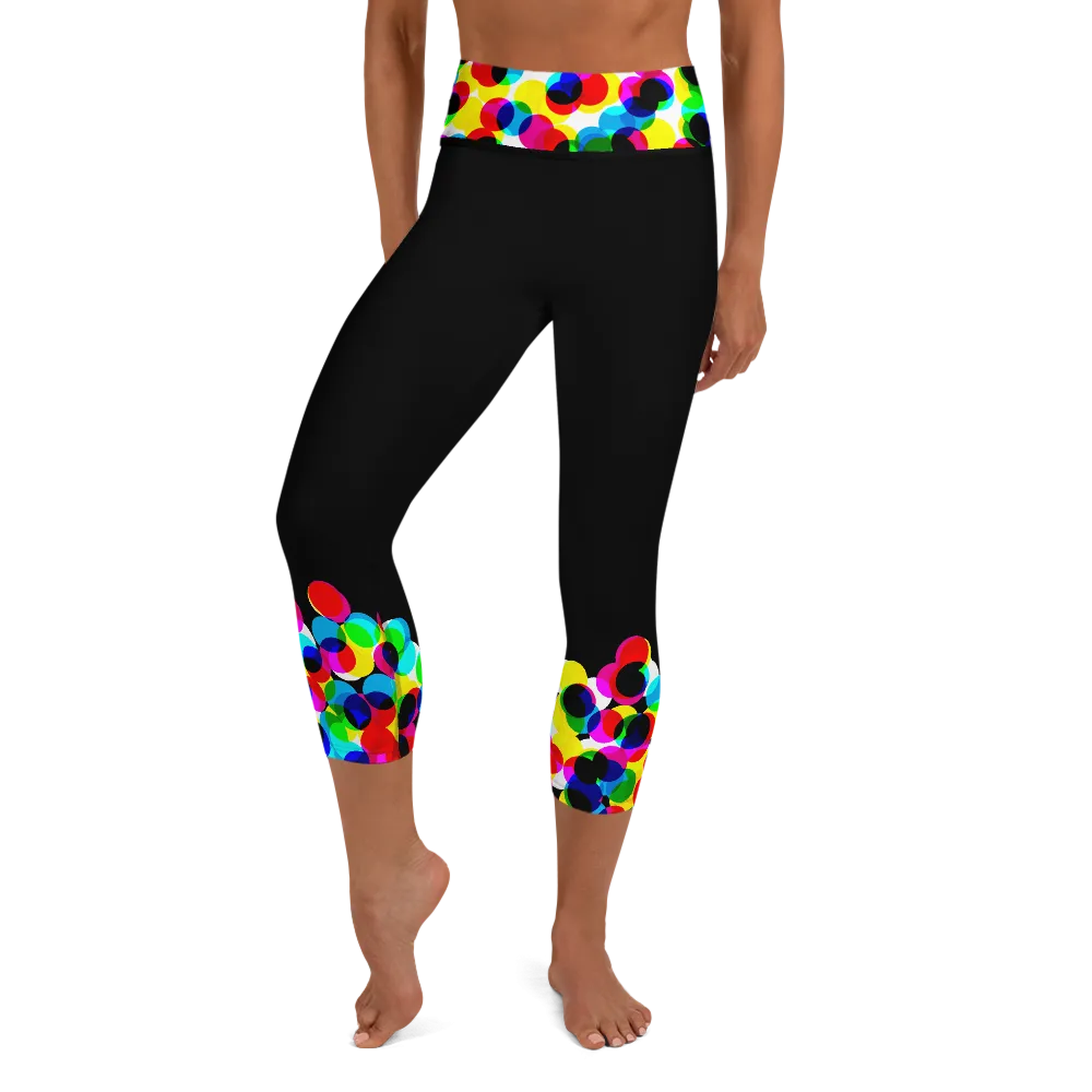 Women's Yoga Capri Tights - CMYK
