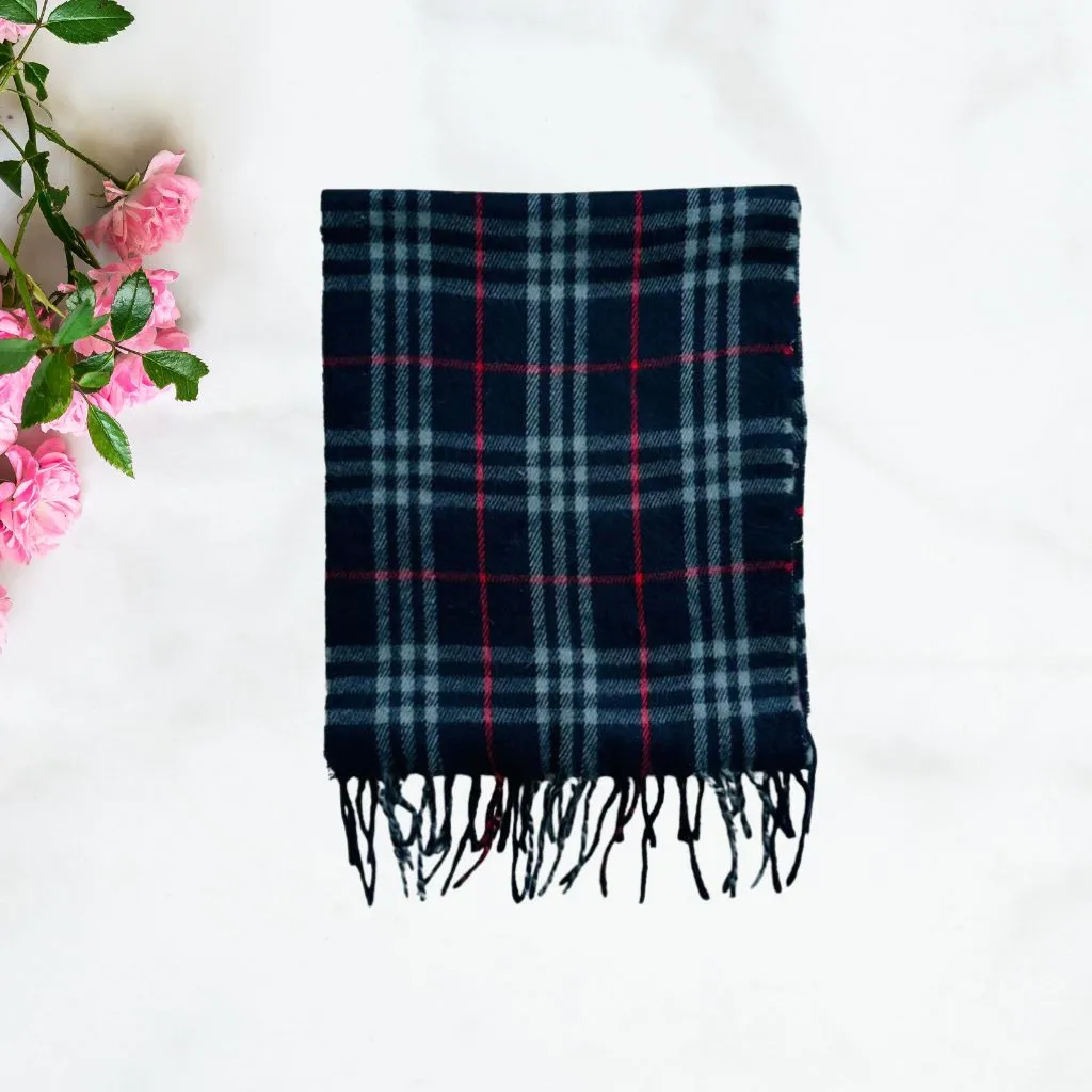Wool Scarf Fracas Charcoal ( Made in Italy )