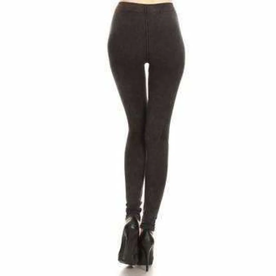 Yelete Ladies' Distressed Denim Jean Leggings