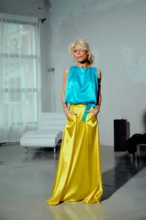 Yellow Maxi Skirt