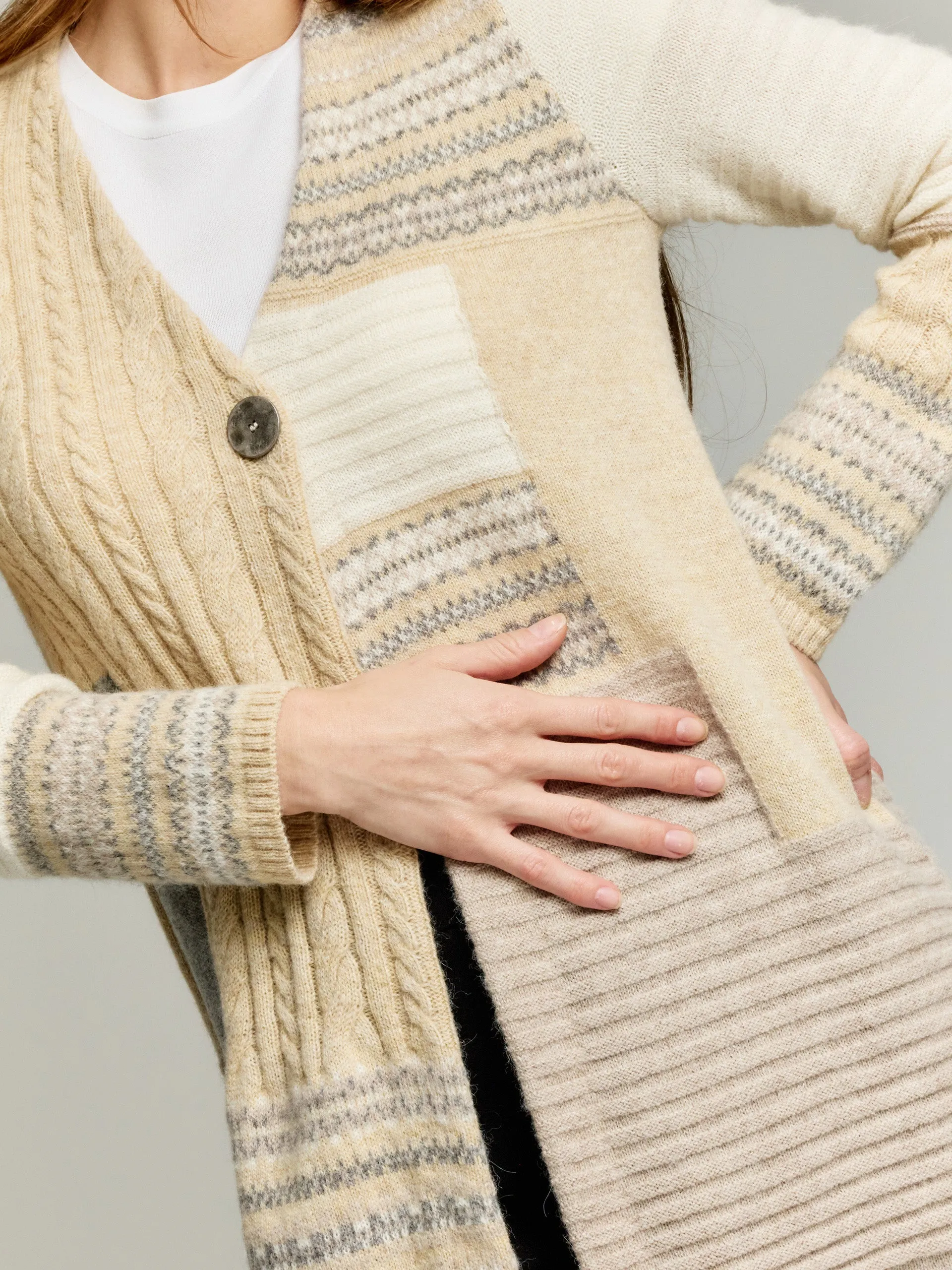 Ysadora Cardigan Baby Alpaca Color Beige