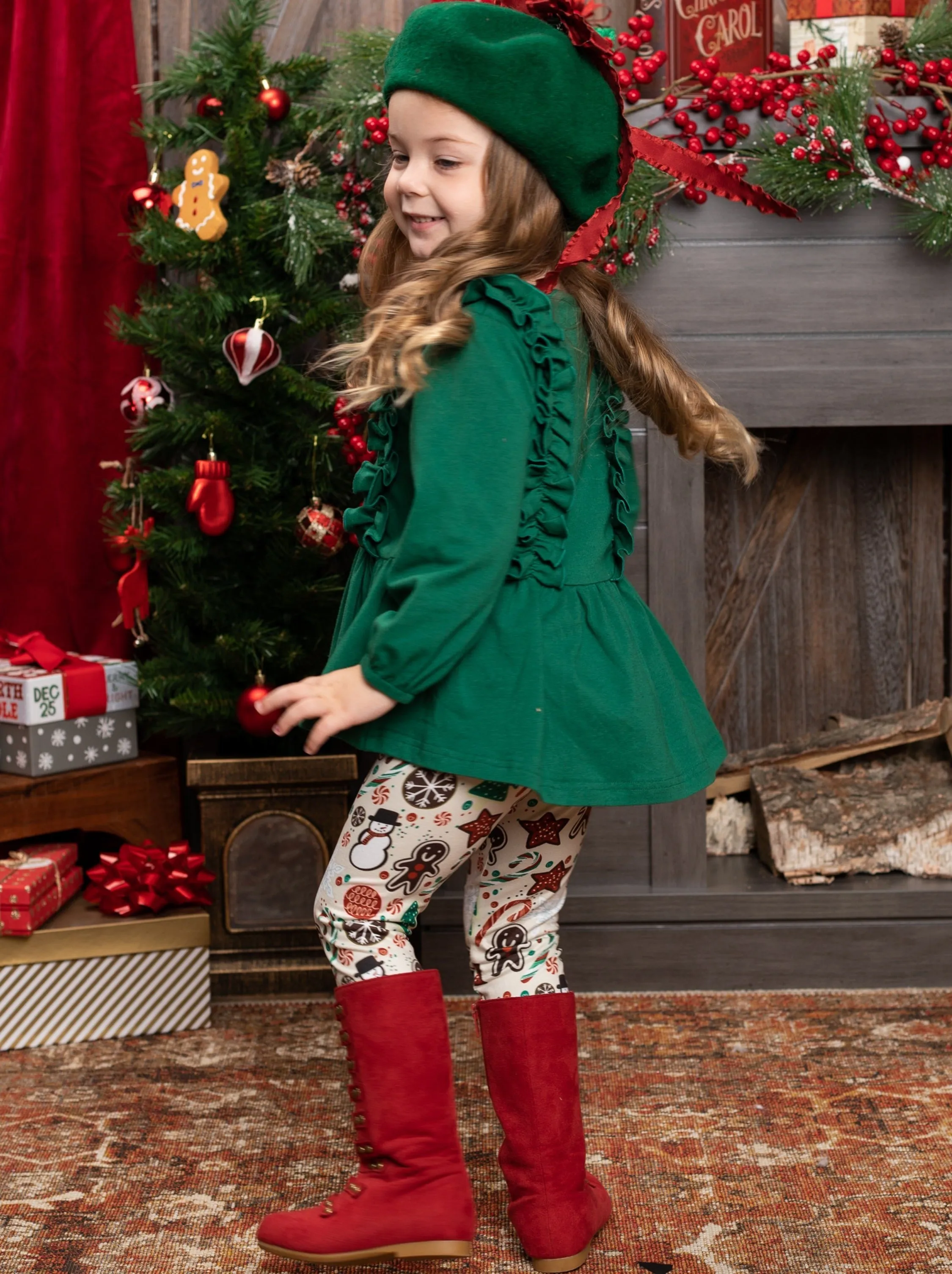 Yule Be Splendid Festive Legging Set
