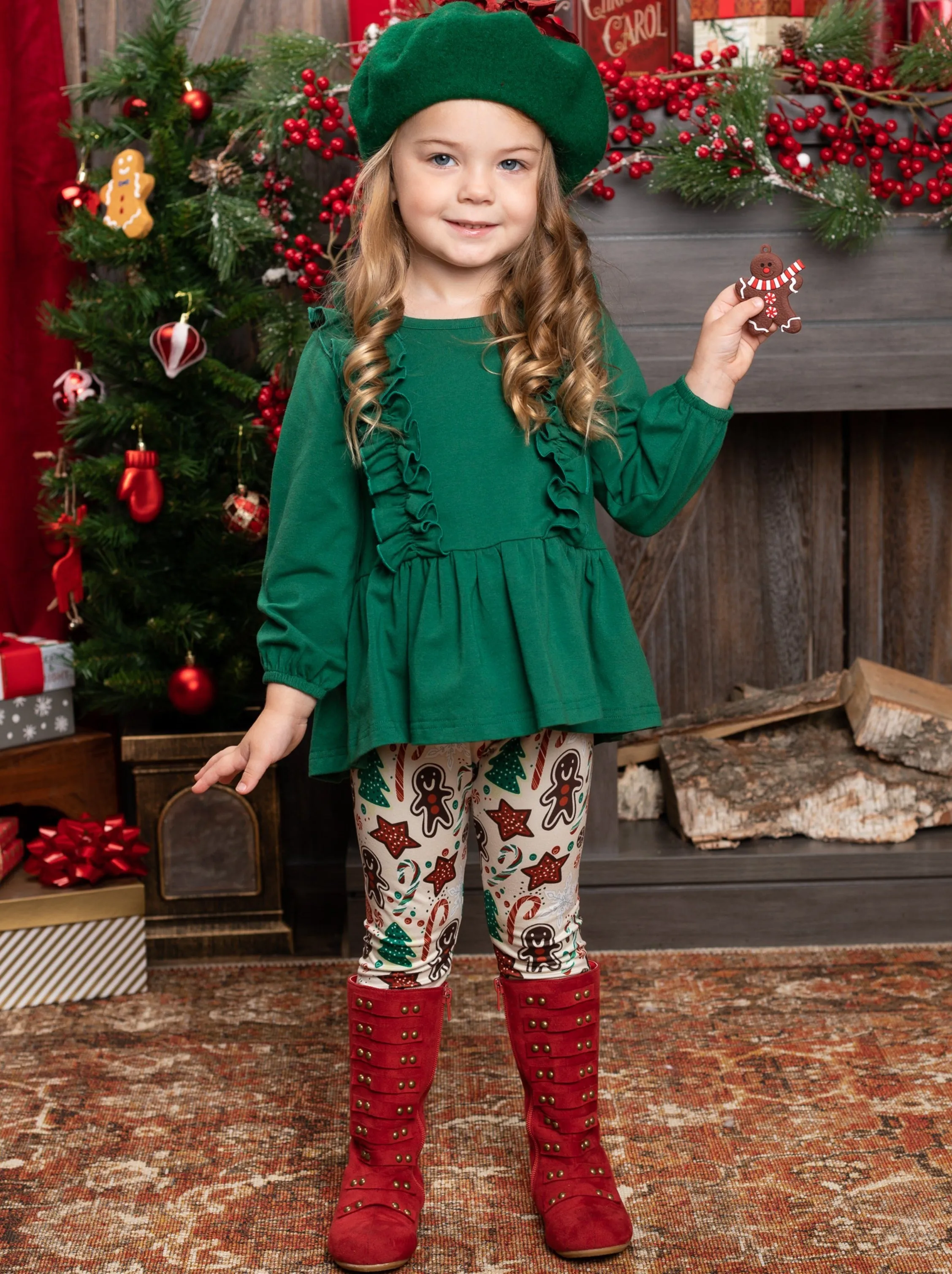 Yule Be Splendid Festive Legging Set
