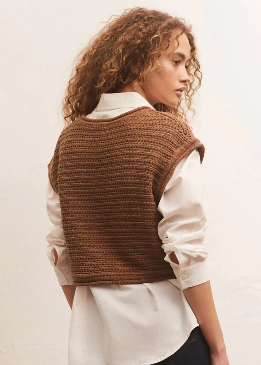 Zsup Sweater Vest-Chestnut